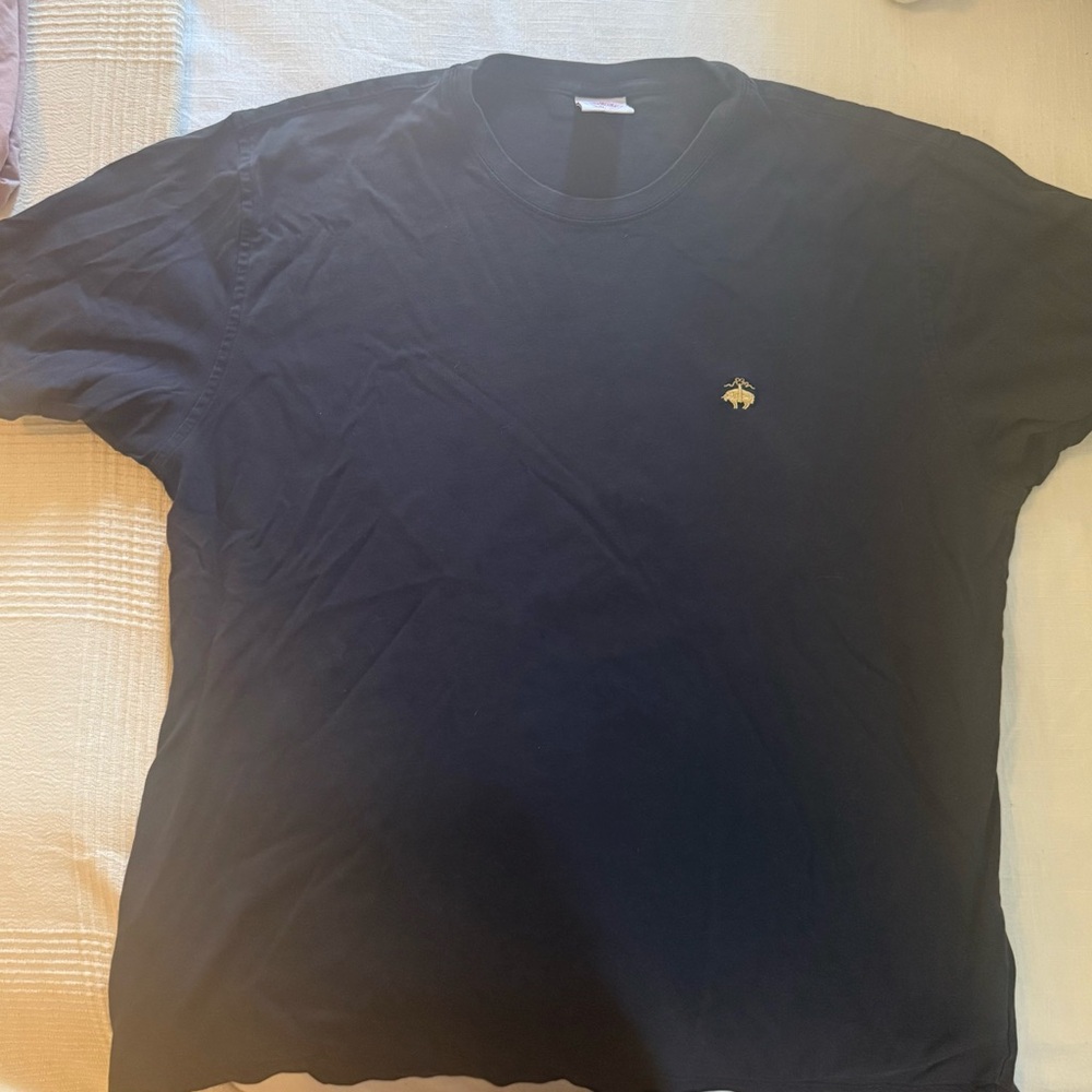 Brooks Brothers Men's Blue T-Shirt with Logo